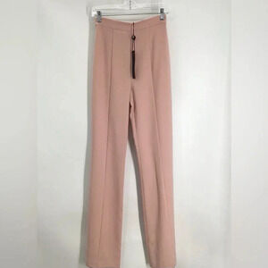 Black Halo Women’s Isabella Pant High Waist Wide Leg Pant Blush Pink NWT size 2